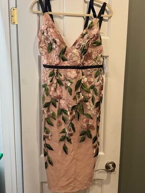 ASOS new with tags Blush Pink Floral Embroidered Sheath Dress size 6